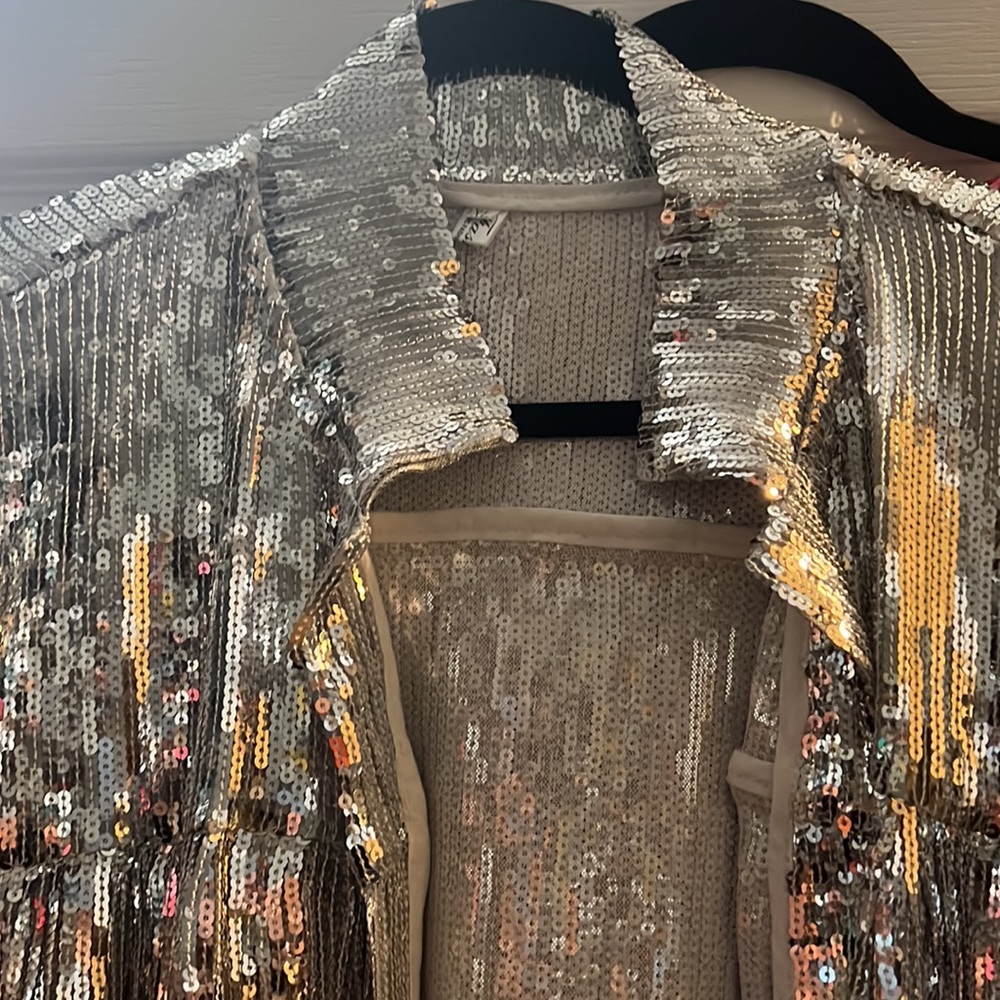 Sequin Bomber Jacket - image 4